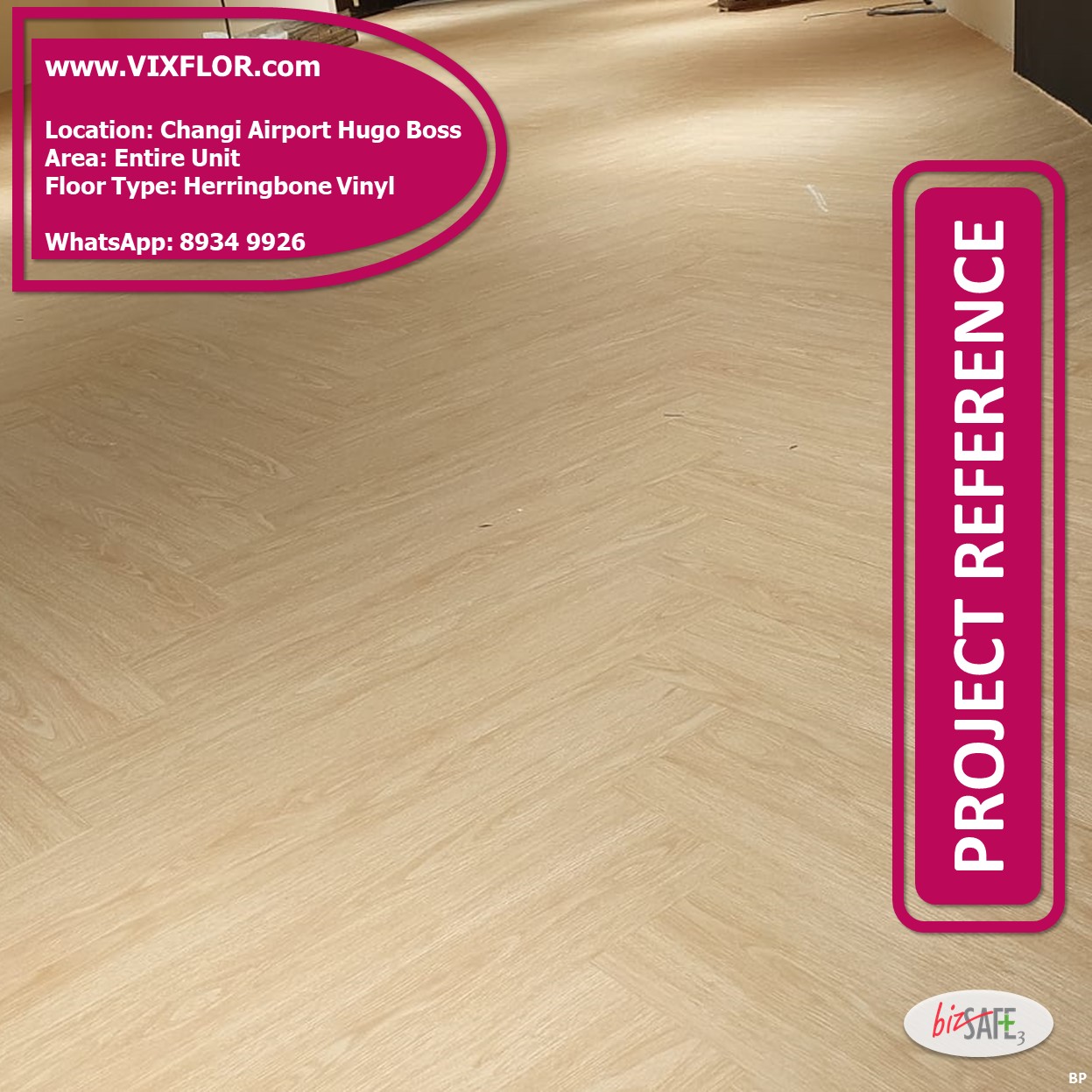 Herringbone Vinyl Design Singapore